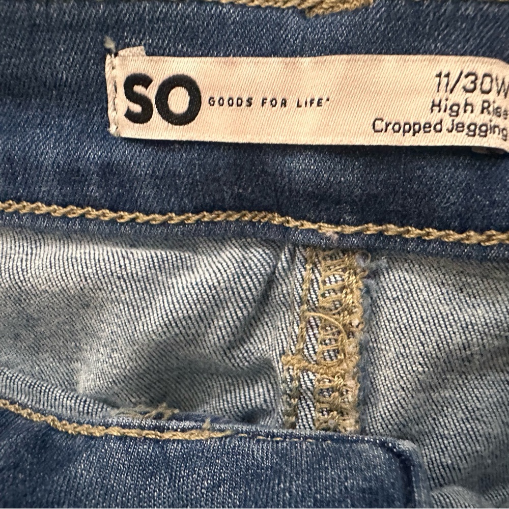 SO Women's High Rise Blue Jeans